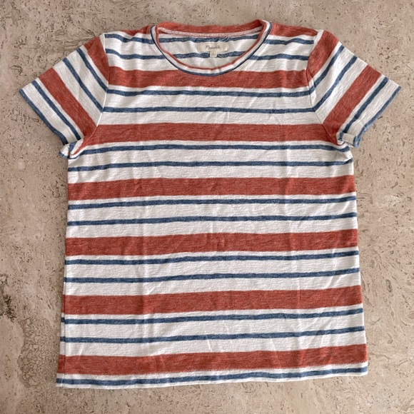 Madewell Tops - Madewell Striped Textured Tee